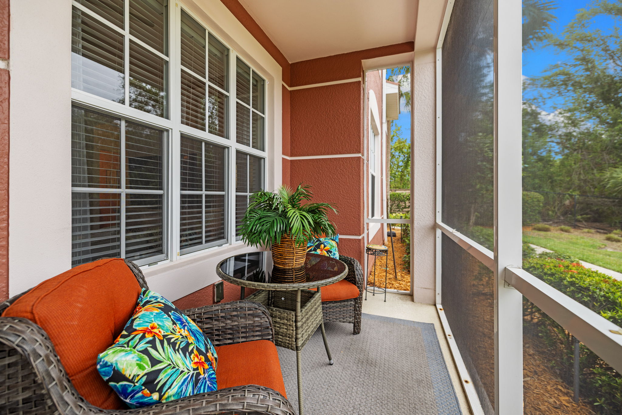 Screened lanai
