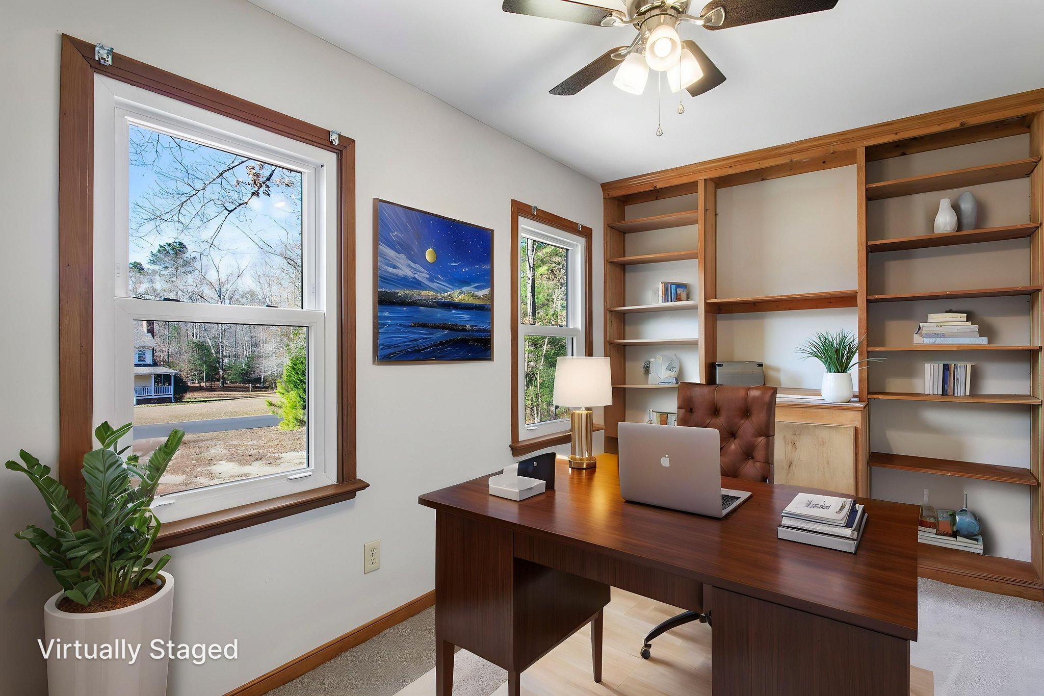10-Office virtually staged