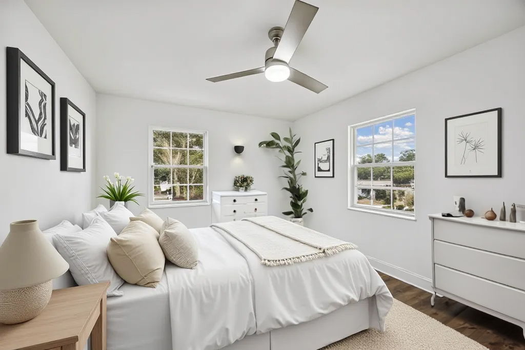 Staged Master Bedroom