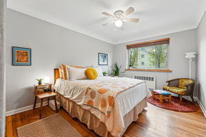 Spacious bedroom with tons of natural light.