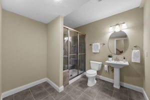 The lower level also has a sizable full bathroom with room to expand or enhance if that is your priority.