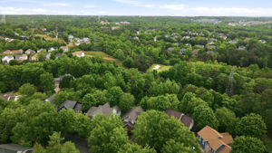 Aerial Front View of House