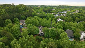 Aerial Back View of House