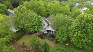 Aerial Back View of House