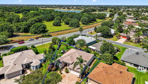 Aerial Front/Side Elevation with Property Lines