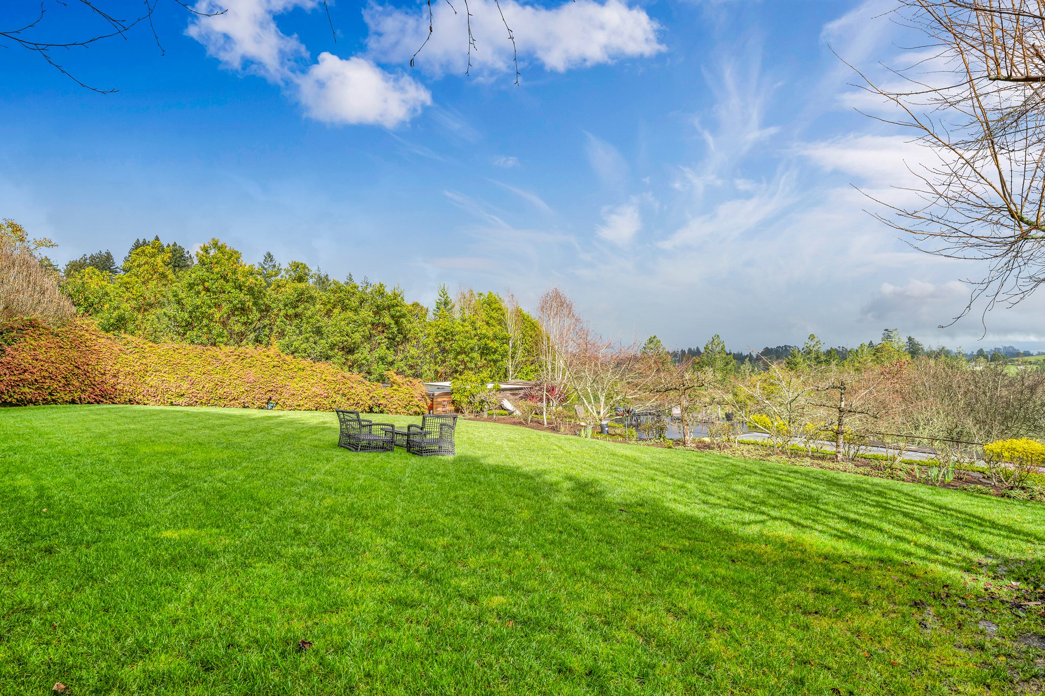 Lots of lawn space. Croquet anyone?