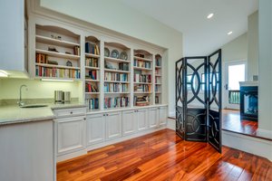 Main suite on second level has its own wet bar and refrigerator