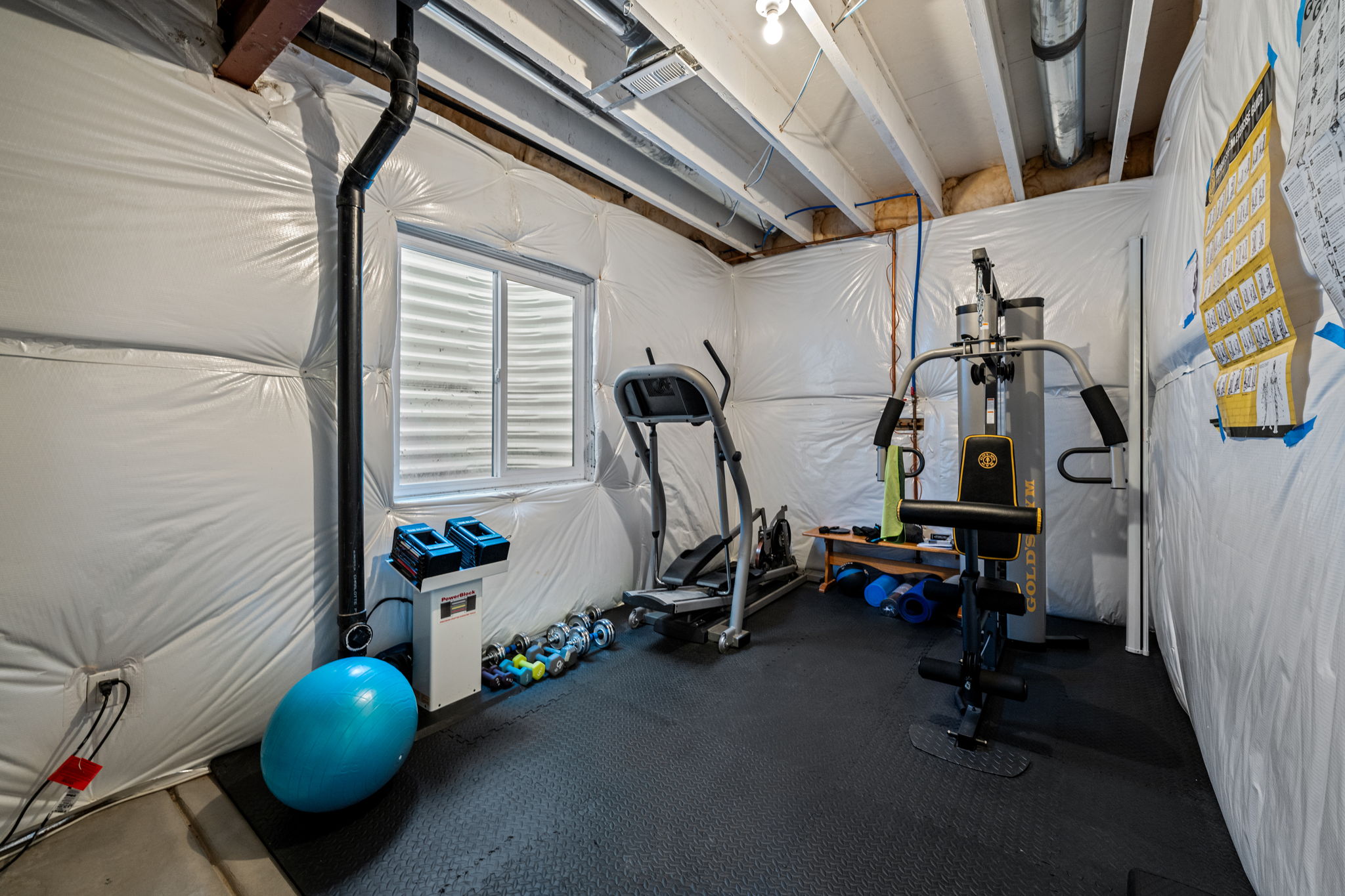 Lower Level Unfinished Exercise Room