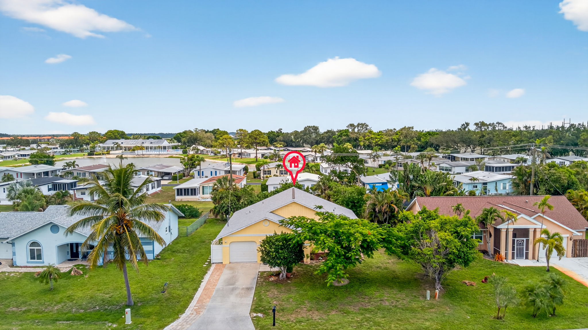 Aerial Front Exterior 1 -Marker