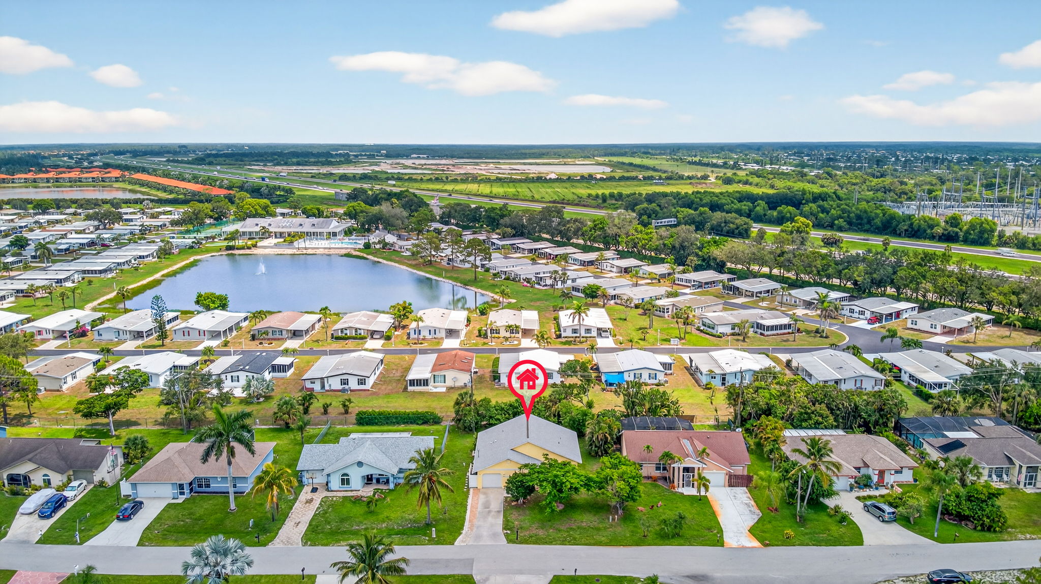 Aerial Front Exterior 2 -Marker