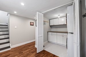 Lower Level Laundry and Storage Space