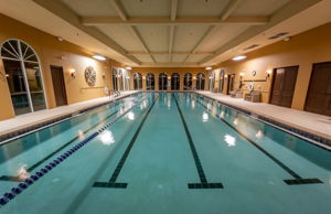 Night View of Indoor Pool