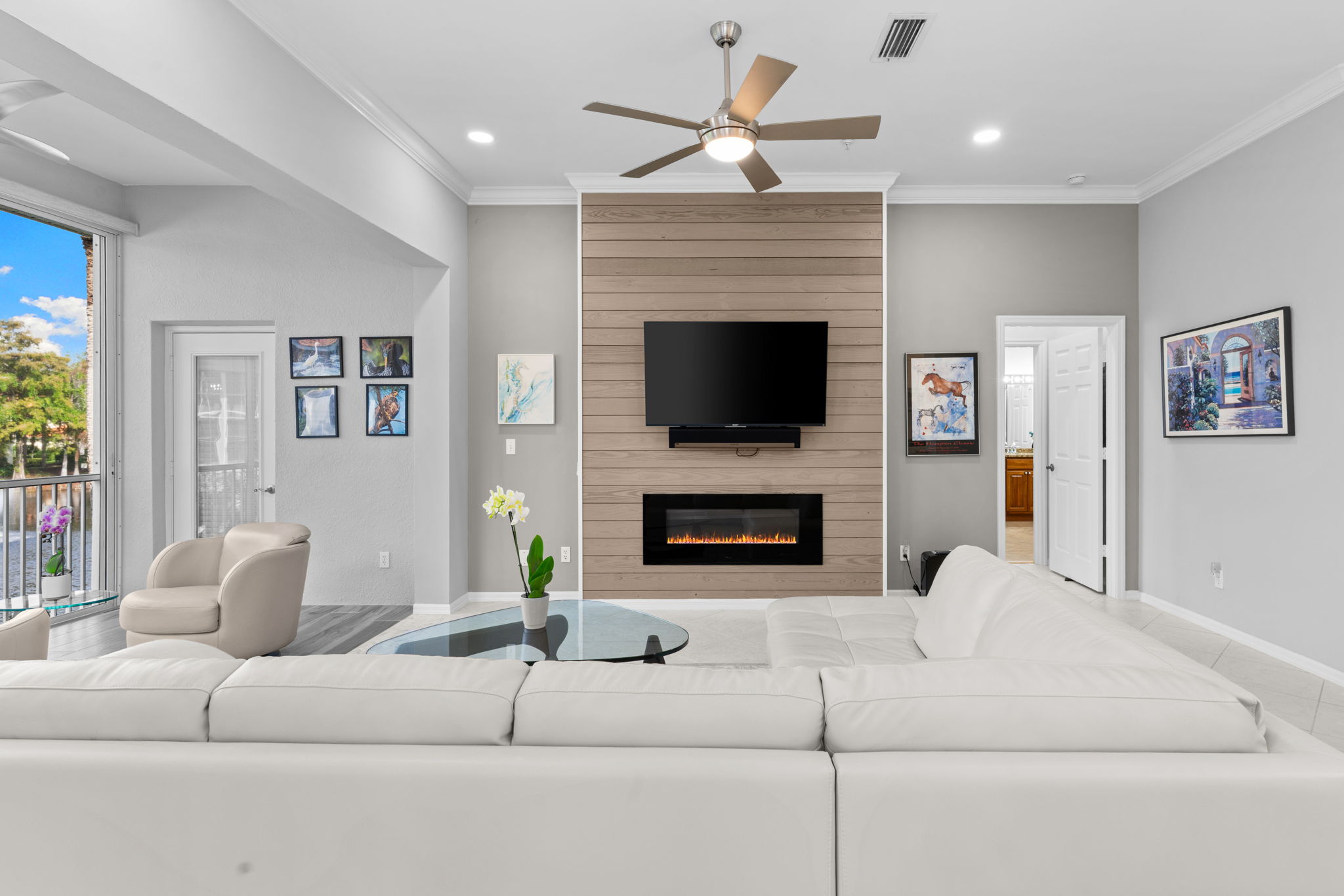 Open living space filled with natural light