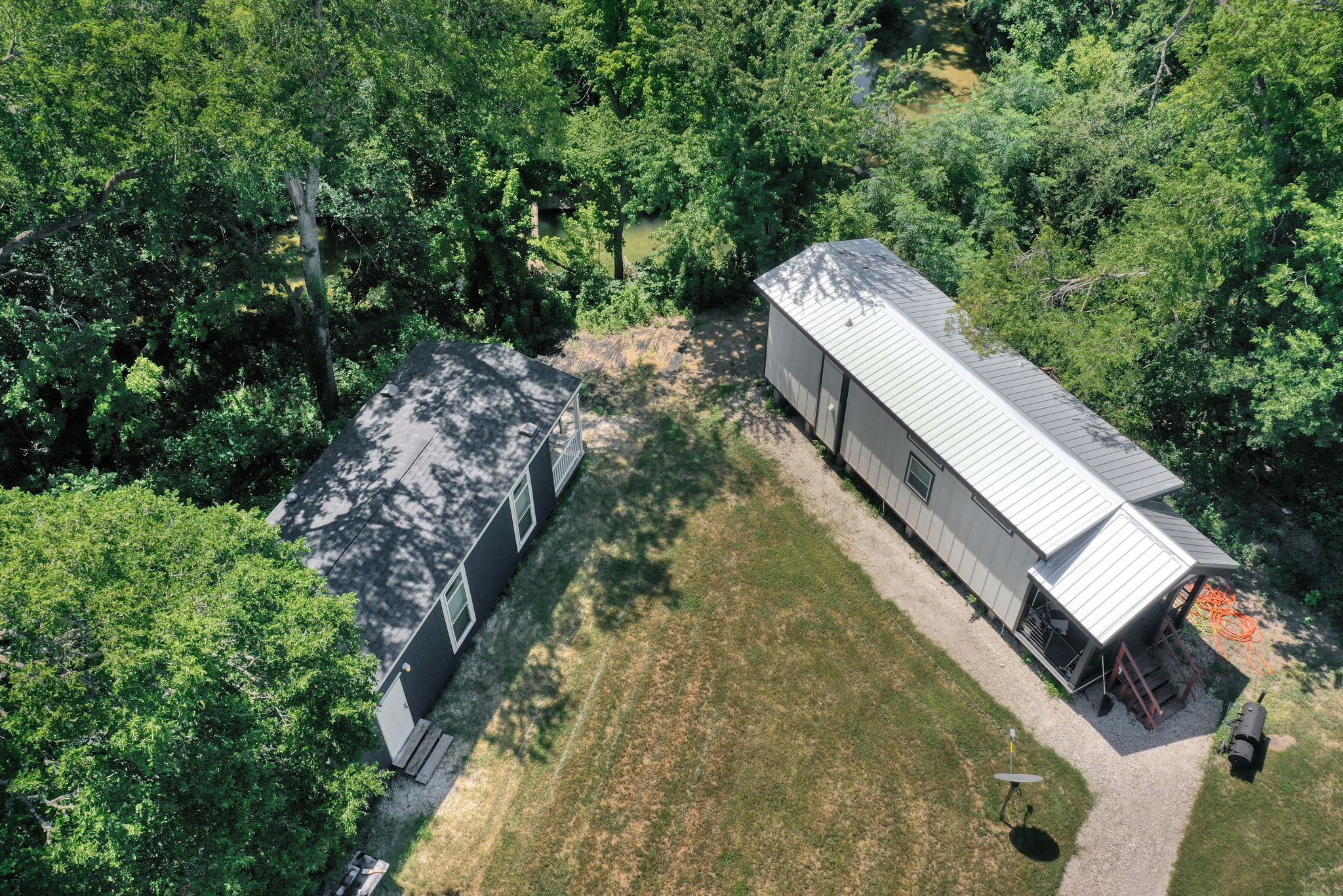 Aerial of Tiny Homes