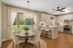 AI Virtual Staged - Kitchen & Breakfast Area