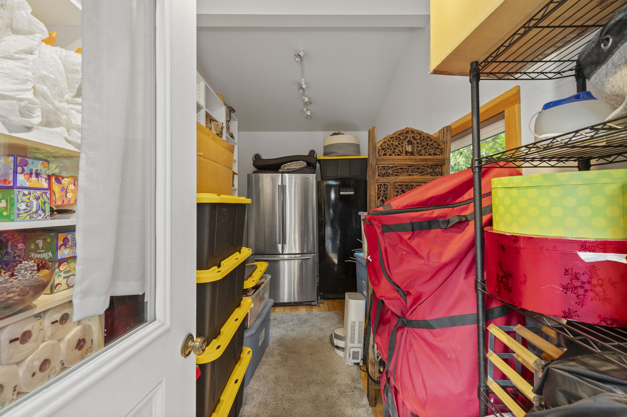 Flexible space for work, storage, or play off garage