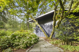 Stone path leading to outdoor bliss