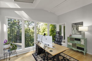 Upper level bedroom with bonus area