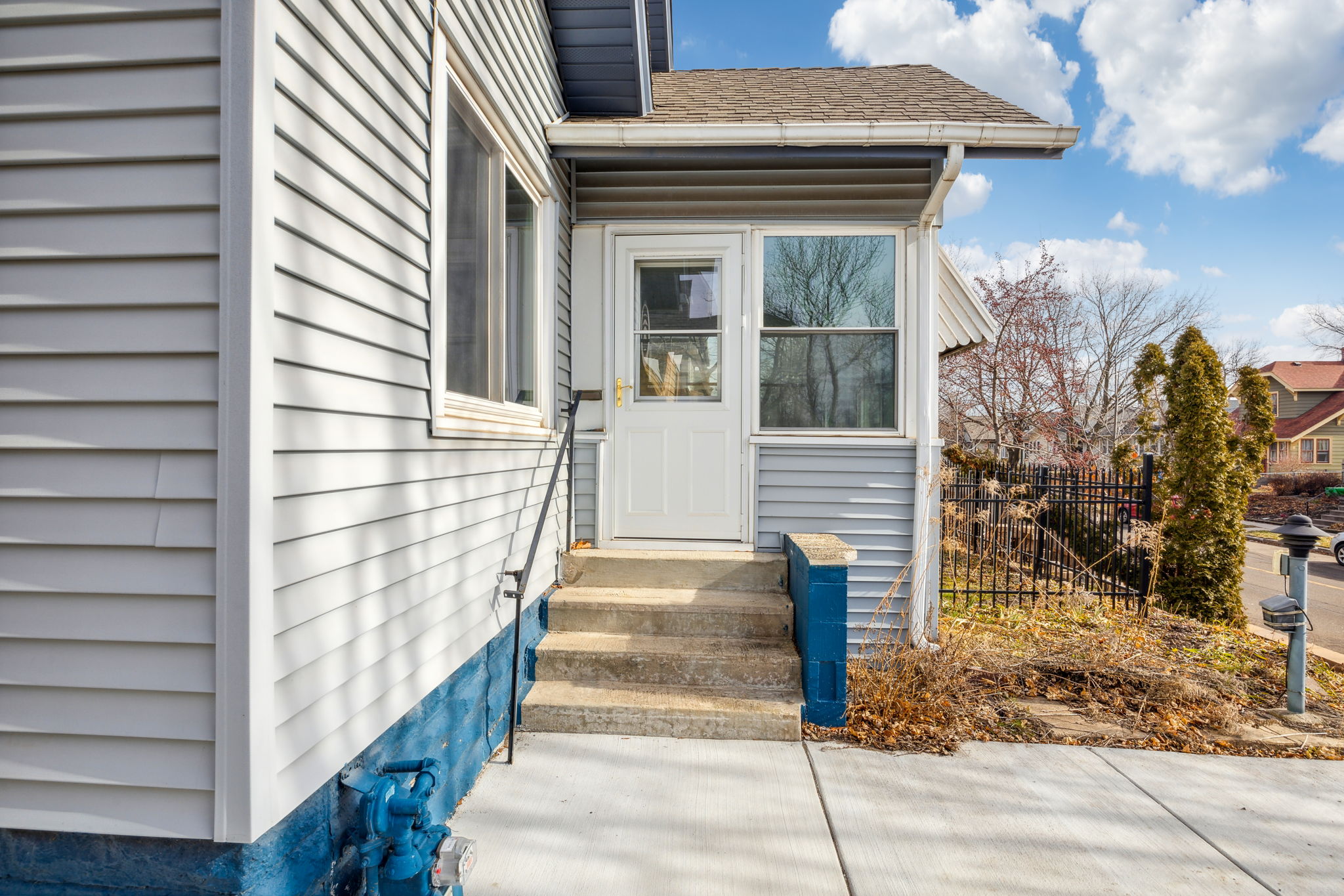 Entry to the front and your porch