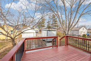 Enjoy peace and quite in your yard and beautiful deck