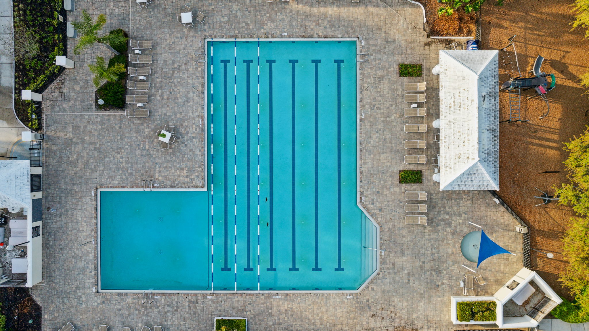 Aerial View Community Pool