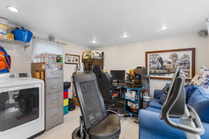 2nd floor study with laundery