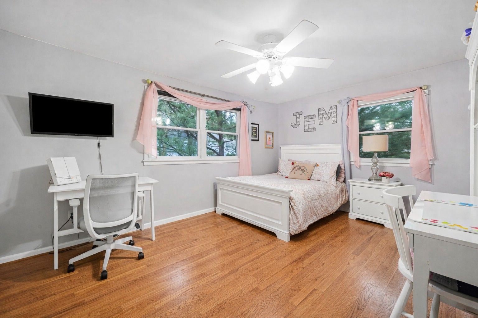 AI Generated-Bedroom #2 -original primary-hw under carpet. 2 closets & Bathroom