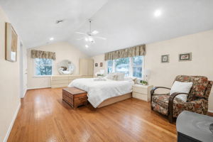 AI Generated with HW floors-primary bedroom