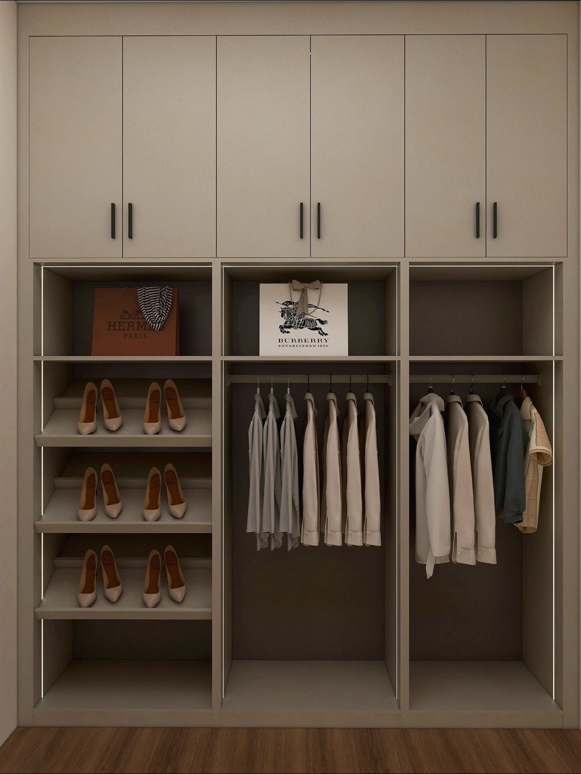17 - Stylishly-Appointed Mudroom Closet w_ Integrated Storage
