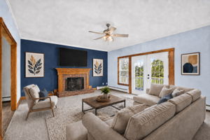Virtually Staged Family Room