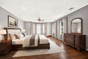 Virtually Staged Primary Bedroom