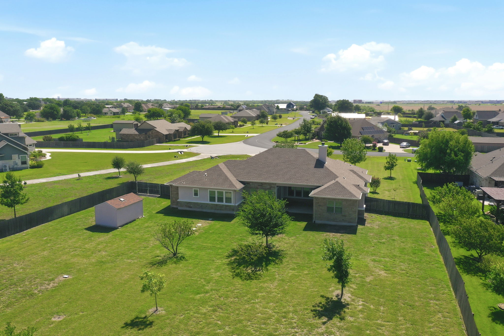 Aerial Back of Home