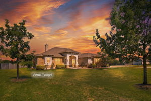 Virtual Twilight of Front of Home