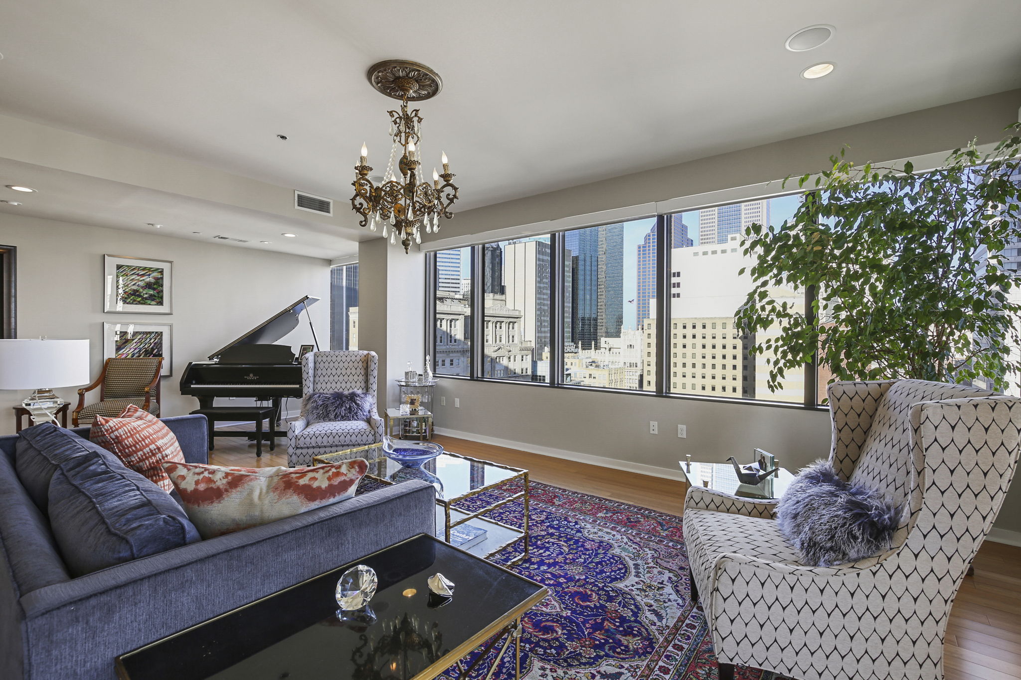 1912 Living Room • Western View of Downtown