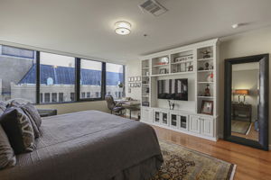 1901 Primary Suite •	Walk-in closet, Custom Built-in Display & Entertainment Cabinet