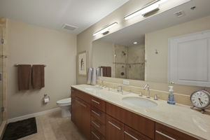 1901 Primary Suite Bathroom, Glass enclosed shower