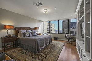 1901 Primary Suite •	Walk-in closet, Custom Built-in Display & Entertainment Cabinet