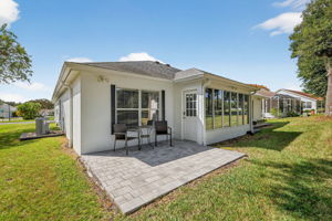 Rear Paver Patio Overlooking Golf Course
