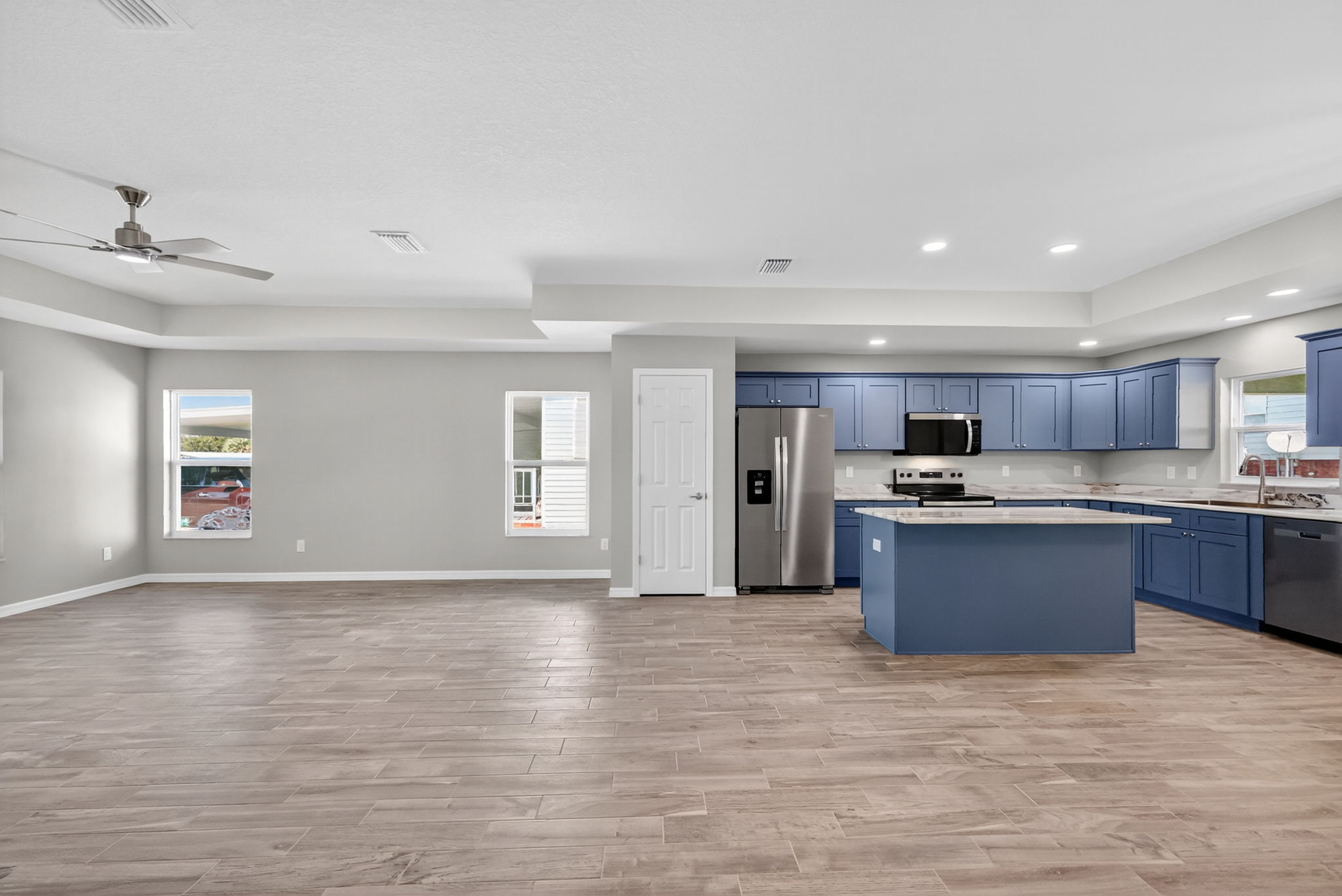 Kitchen and Living Room