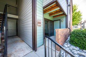 View as you walk up the steps to: #108