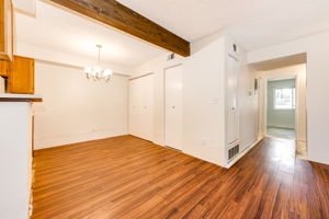 View of where the washer & dryer area