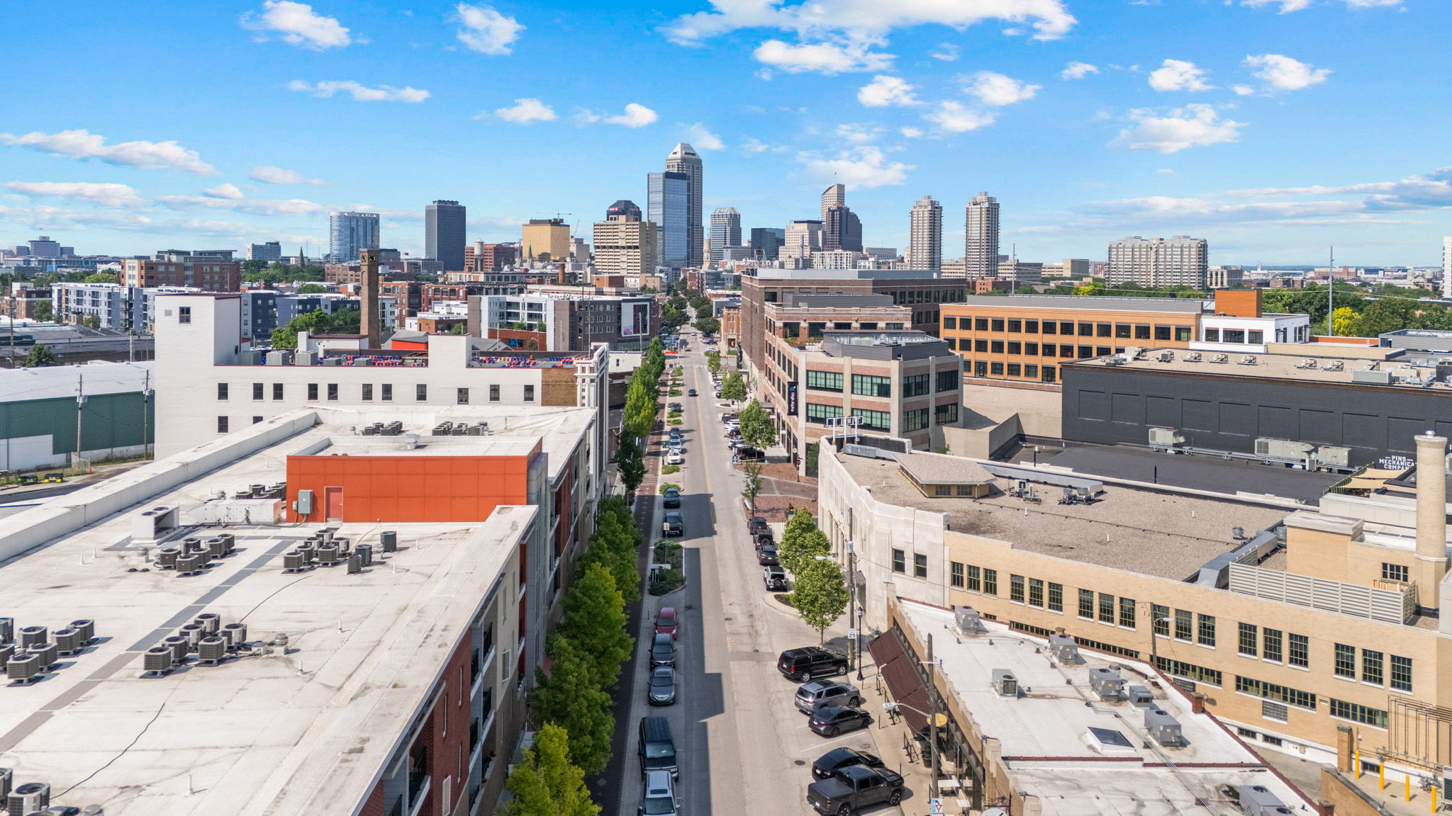Mass Ave South to Downtown Indy