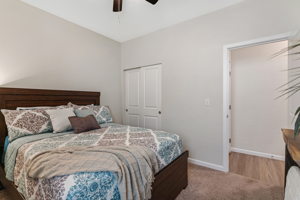 Ample closets in both bedrooms