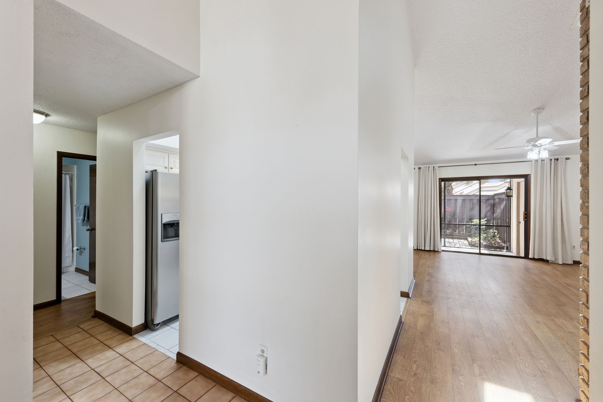 View from inside entryway