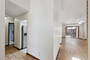 View from inside entryway