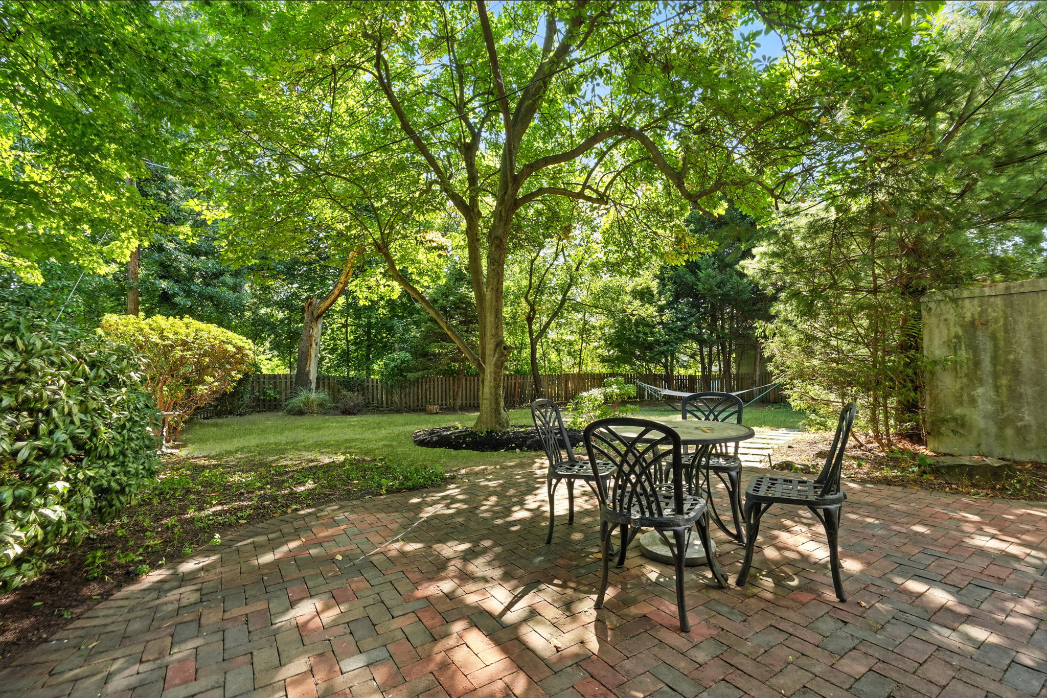 Rear Yard with Brick Patio
