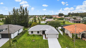 Aerial Front Exterior