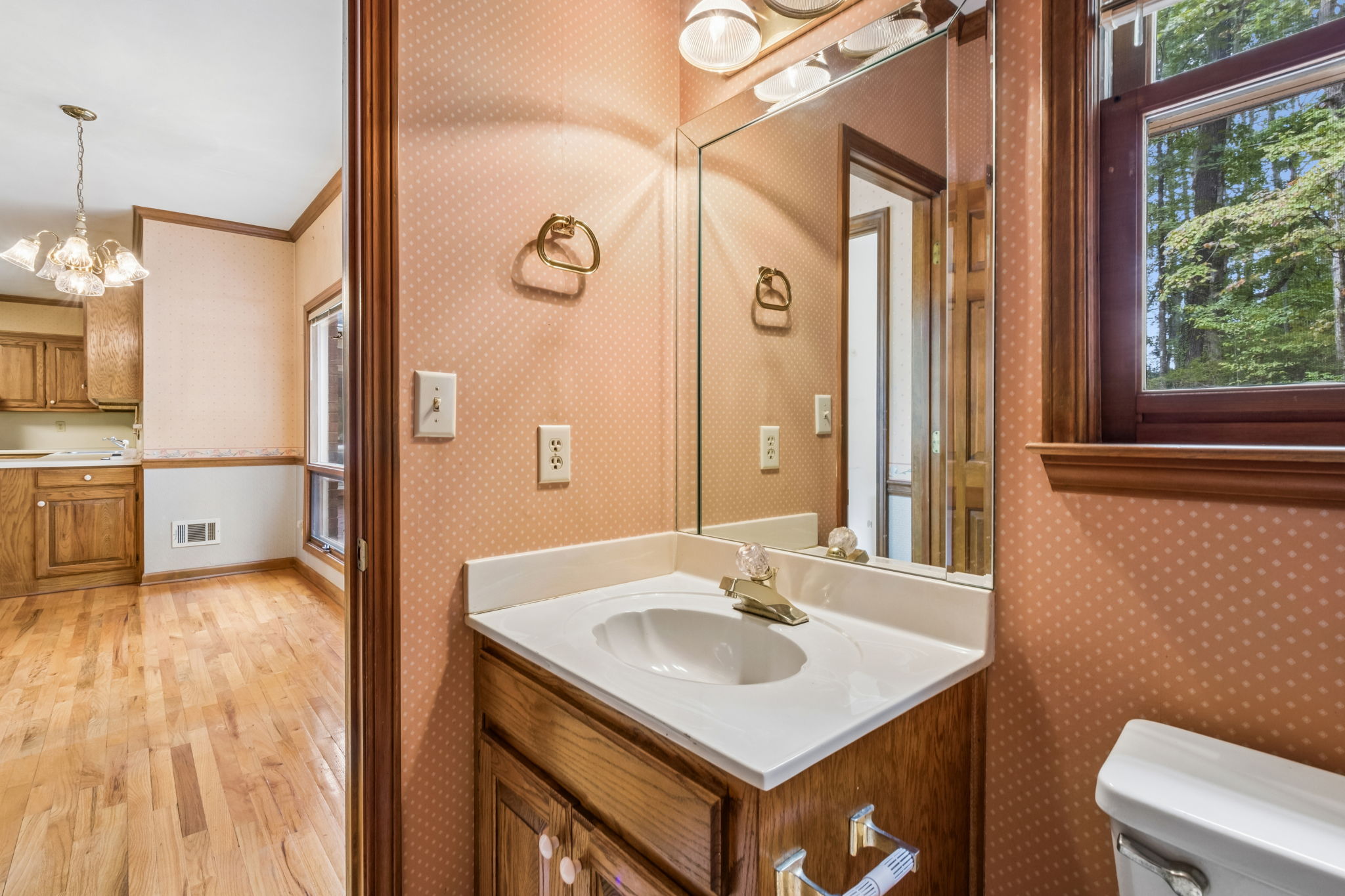 Half Bathroom off Kitchen