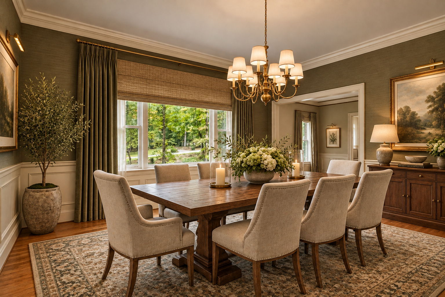 AI Virtually Updated & Staged - Dining Room