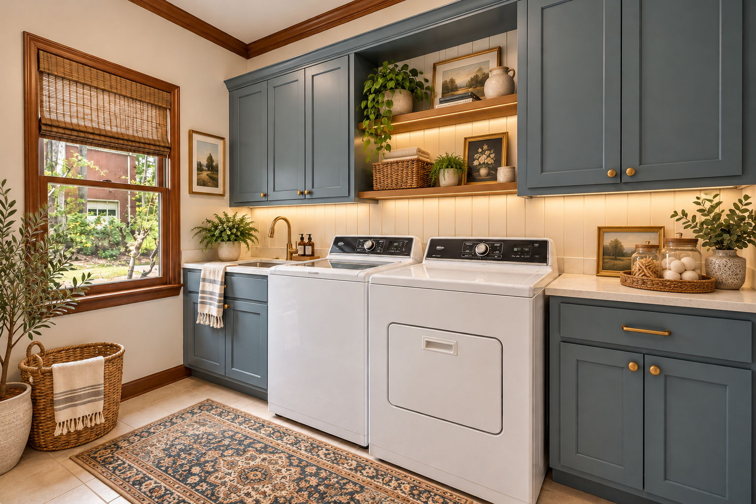 AI Virtually Updated & Staged Laundry room on Main Floor